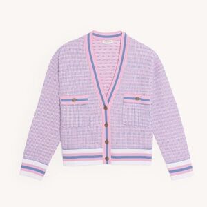 Sandro Cropped tweed effect cardigan